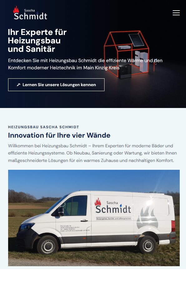 Mainpage Heizungsbau Schmidt